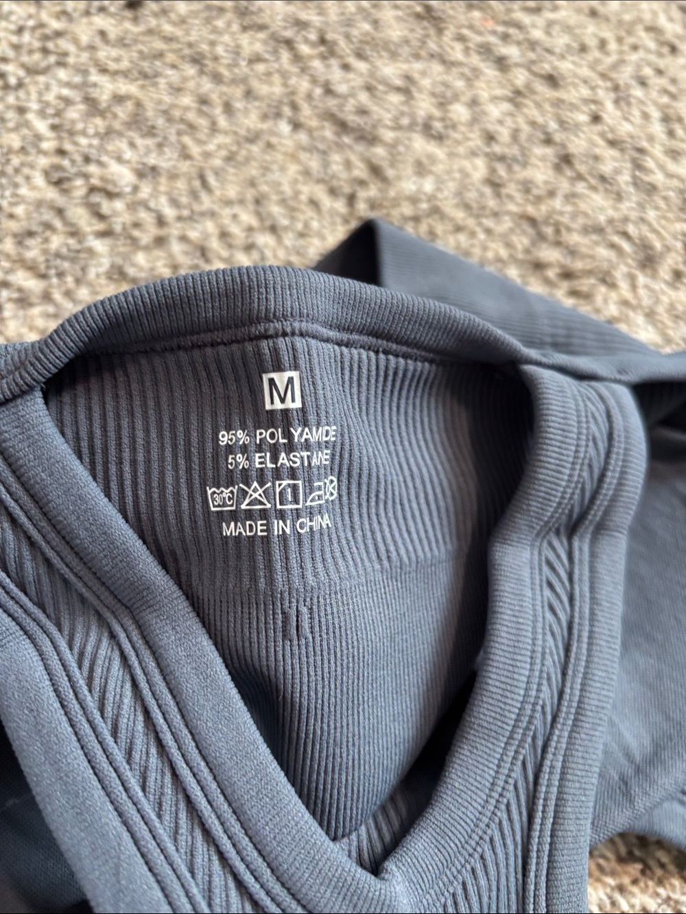 Nikuja Ribbed Racerback Sports Bra - Picture 3 of 4